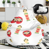Daruma Japanese Wooden Doll Bean Bag Cover