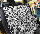Crow Dark Floral Pattern Dog Car Seat Covers