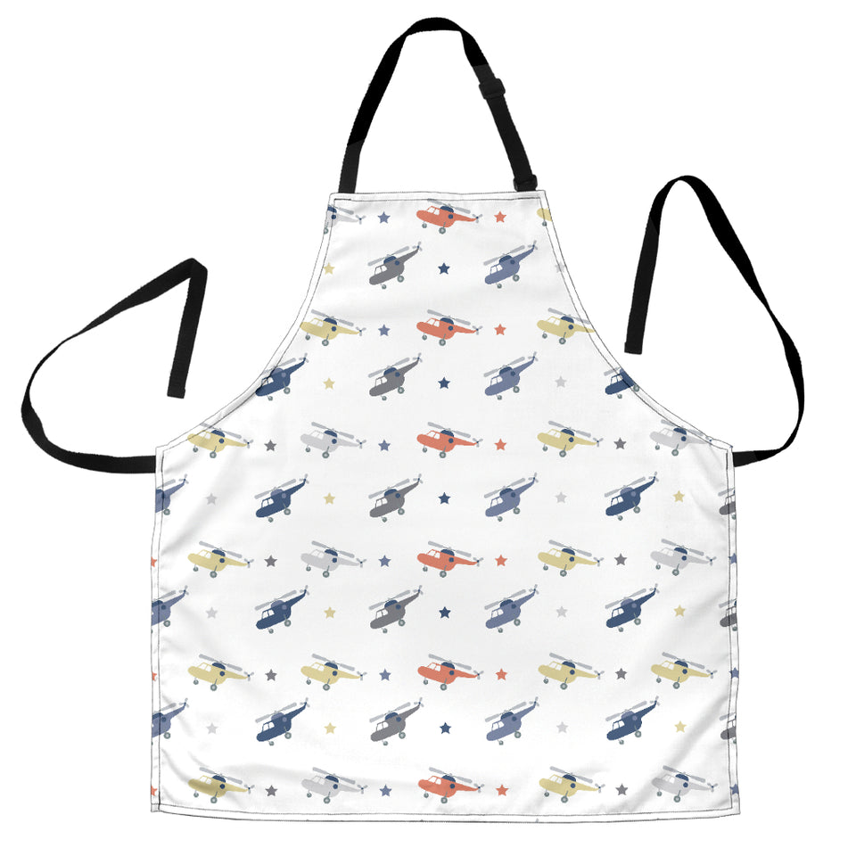 Cute Helicopter Star Pattern Adjustable Apron