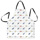 Cute Helicopter Star Pattern Adjustable Apron