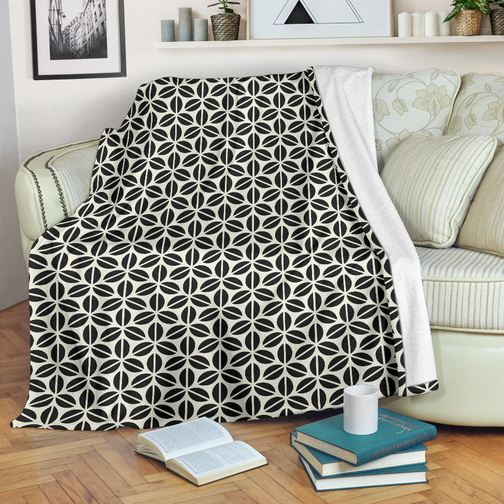 Coffee Bean Abstract Modern Pattern Premium Blanket