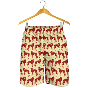 Greyhound Pattern Print Design 04 Men Shorts