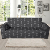 Engine Piston Black Background Pattern Print Design 02 Sofa Slipcover