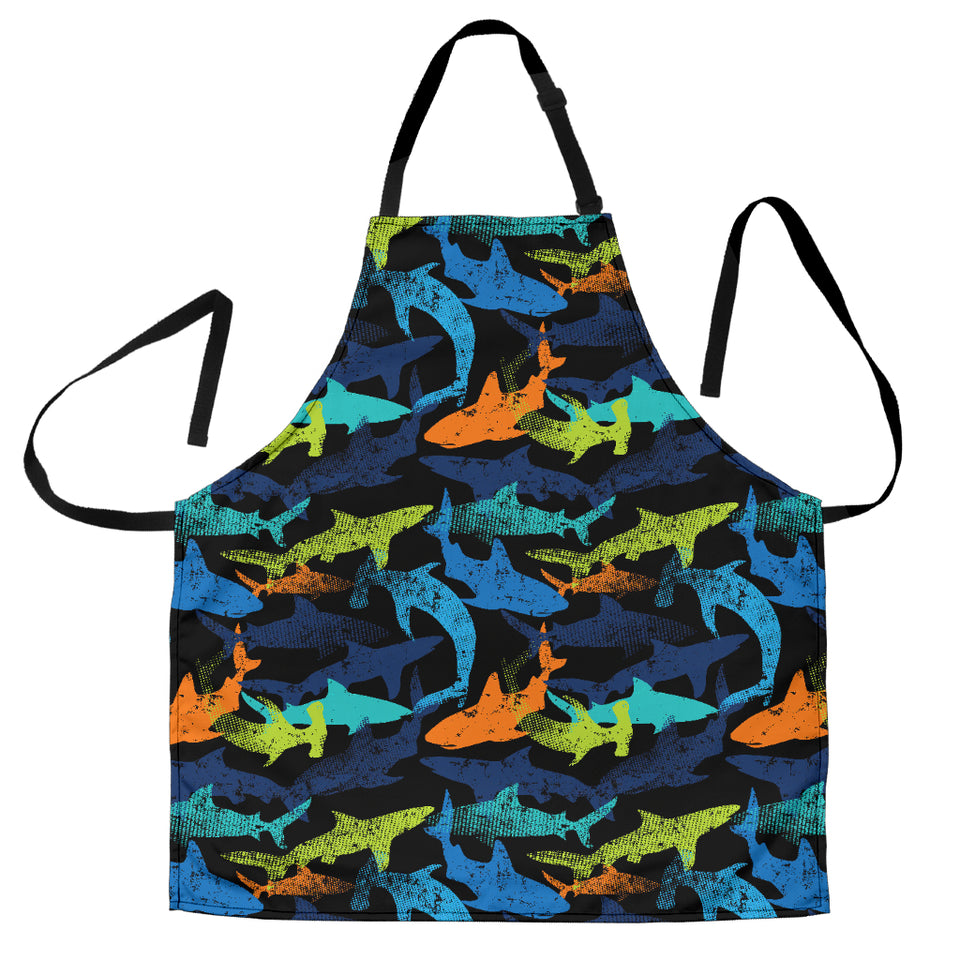 Colorful Shark Adjustable Apron