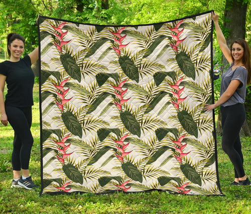 Heliconia Pattern Premium Quilt
