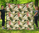 Heliconia Pattern Premium Quilt