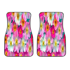 Bright Flowers Front Car Mats (Set Of 2)
