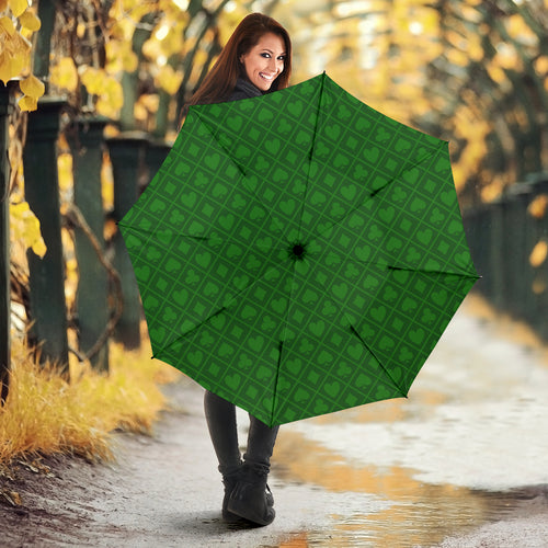 Casino Cards Suits Pattern Print Design 04 Umbrella