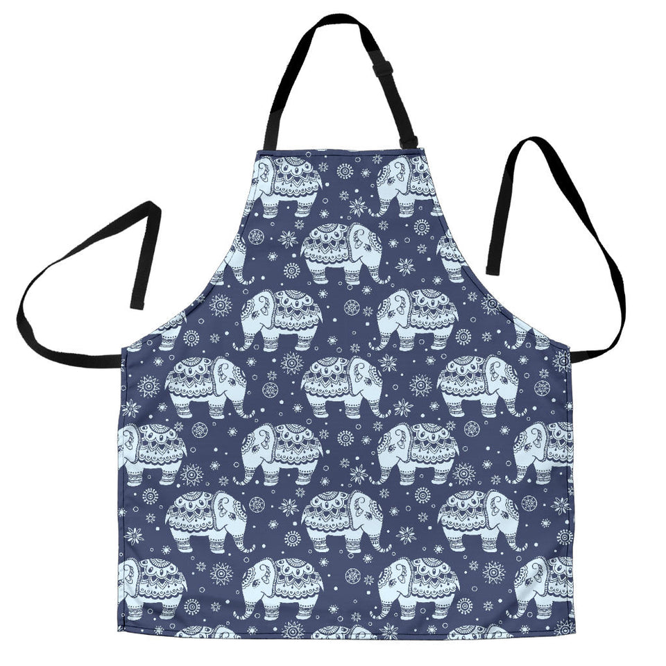 Elephant Tribal Design Pattern Adjustable Apron