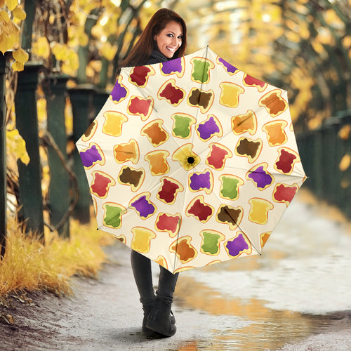 Bread Toast Pattern Print Design 02 Umbrella