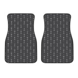 Engine Piston Black Background Pattern Print Design 02 Front Car Mats