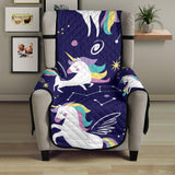 Hand drawn cute unicorn star planet Chair Cover Protector