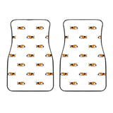 Cute Beagle Dog Sleeping Pattern  Front Car Mats