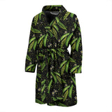Green Peas Pattern Print Design 02 Men's Bathrobe