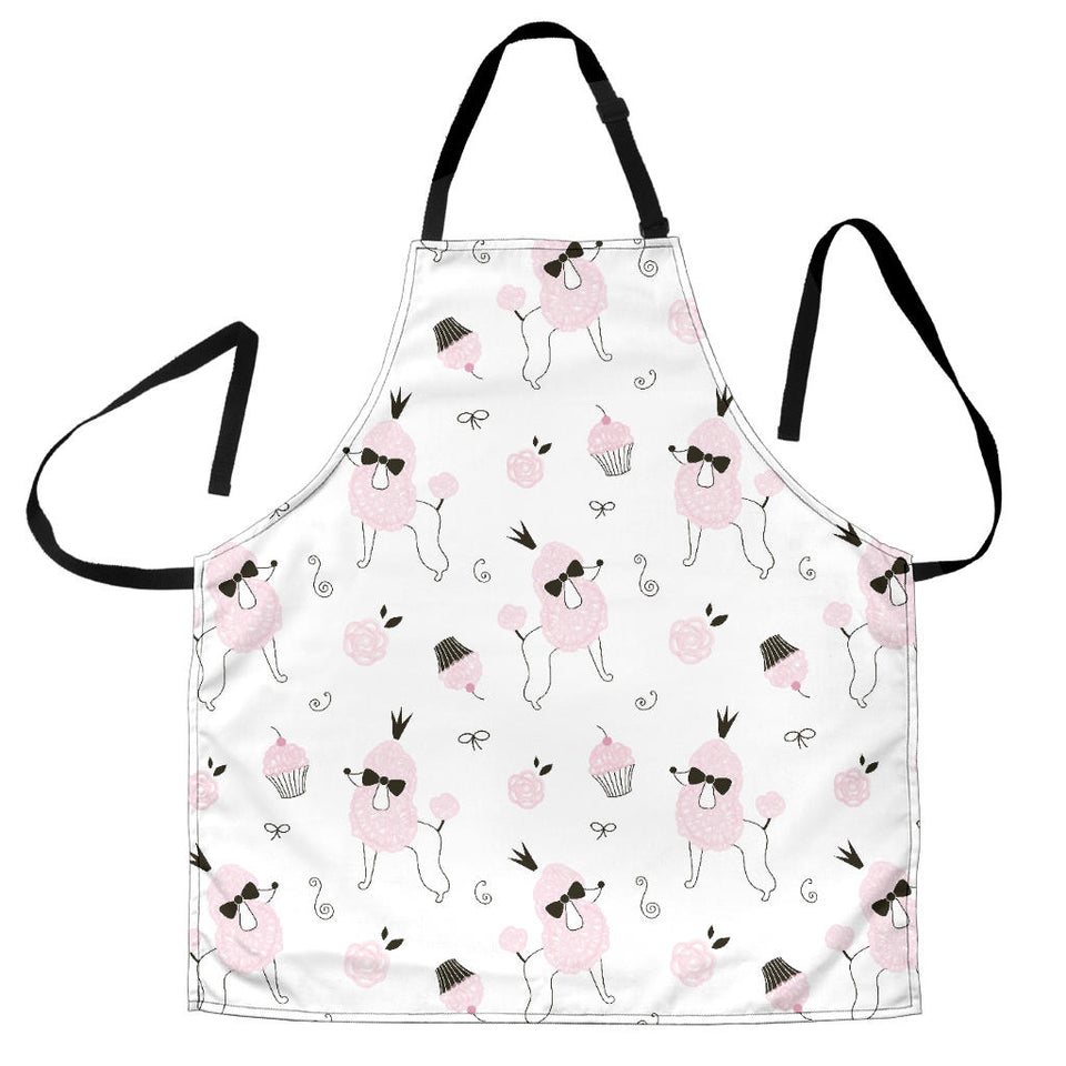 Poodle Dog Rose Cake Pattern Adjustable Apron