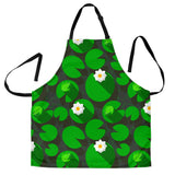 Frog Waterlily Pattern Adjustable Apron