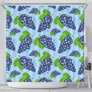 Watercolor Grape Pattern Shower Curtain Fulfilled In US
