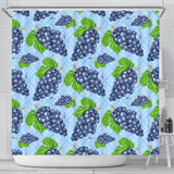 Watercolor Grape Pattern Shower Curtain Fulfilled In US