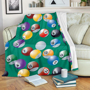 Billiard Ball Pattern Print Design 01 Premium Blanket