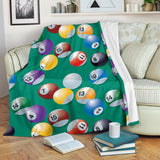 Billiard Ball Pattern Print Design 01 Premium Blanket