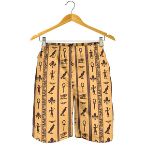 Egypt Hieroglyphics Pattern Print Design 02 Men Shorts