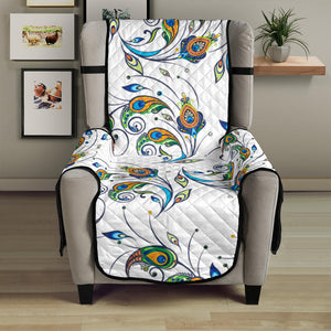 Peacock feather pattern Chair Cover Protector