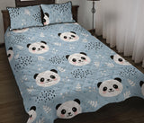 Cute panda pattern Quilt Bed Set