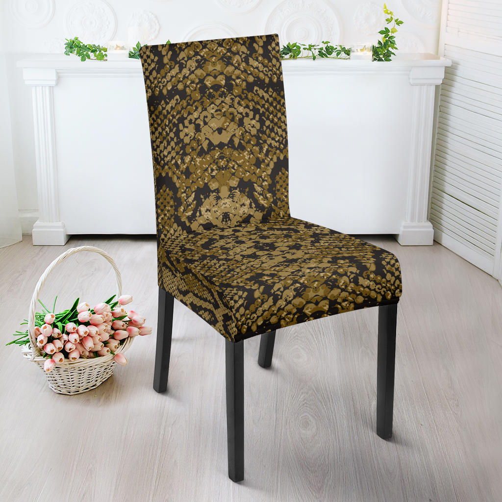 Snake Skin Pattern Dining Chair Slipcover