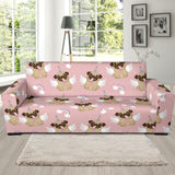 Cute Unicorn Pug Pattern Sofa Slipcover