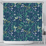 Butterfly Leaves Pattern Shower Curtain Fulfilled In US