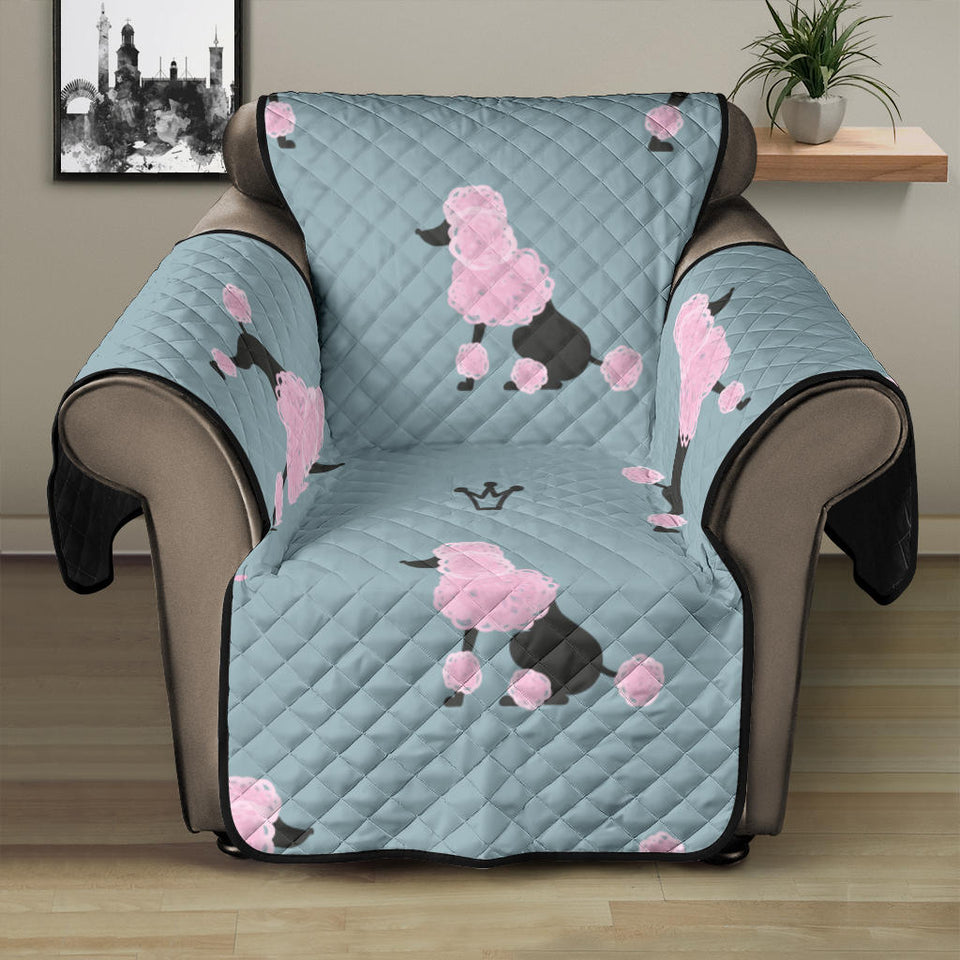 poodle dog pattern Recliner Cover Protector