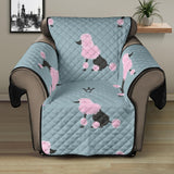 poodle dog pattern Recliner Cover Protector