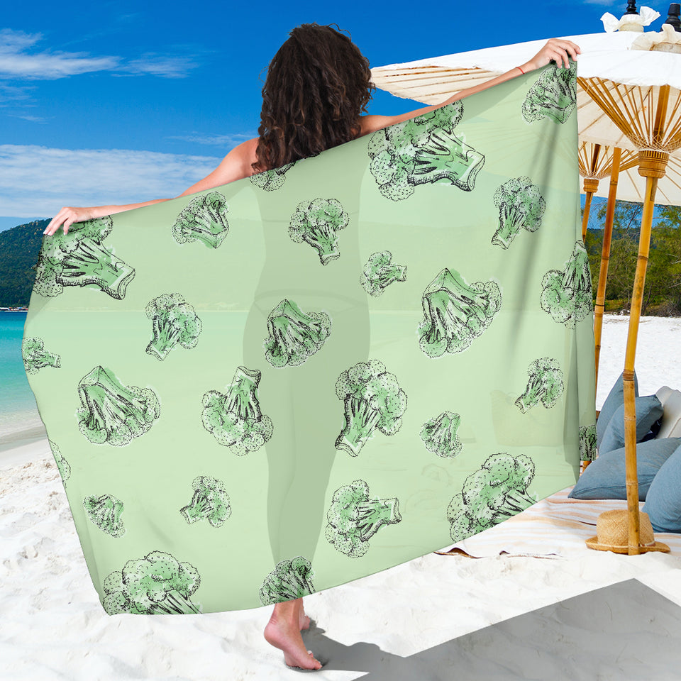 Broccoli Sketch Pattern Sarong