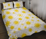 Sun pattern Quilt Bed Set