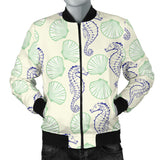 Seahorse Shell Pattern Men'S Bomber Jacket