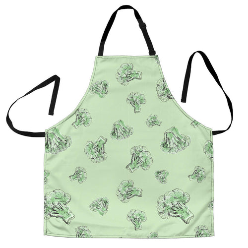 Broccoli Sketch Pattern Adjustable Apron