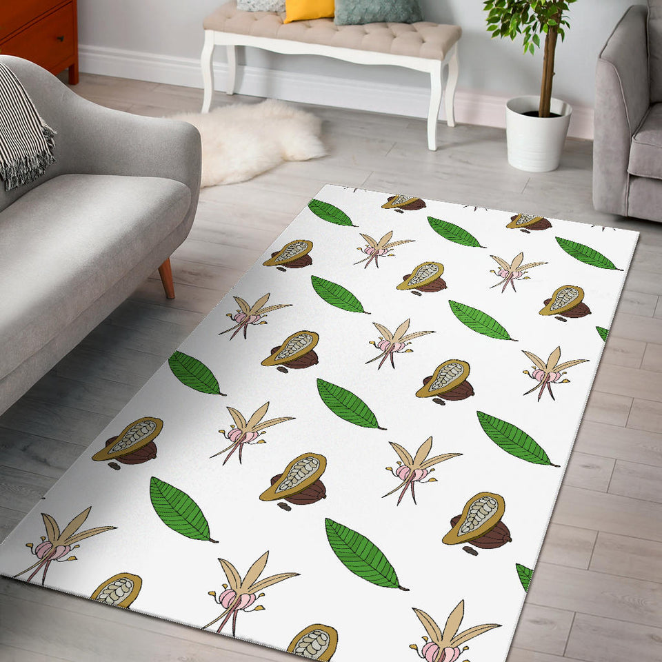 Color Hand Drawn Cocoa Pattern Area Rug