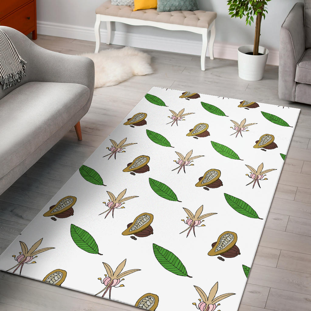 Color Hand Drawn Cocoa Pattern Area Rug
