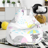 Cute Elephant Mouse Pattern Bean Bag Cover