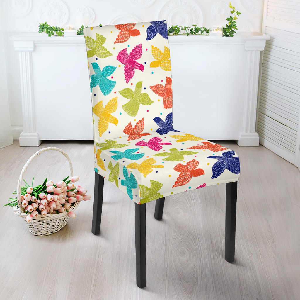 Pigeon Pattern Print Design 01 Dining Chair Slipcover