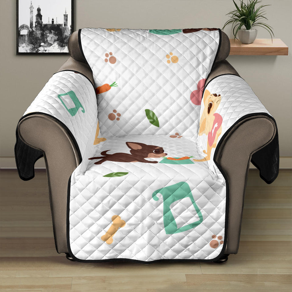 Cute Chihuahua puppie pattern Recliner Cover Protector