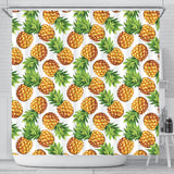 Pineapples Design Pattern Shower Curtain Fulfilled In US