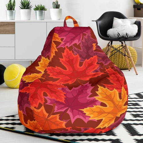 Autumn Maple Leaf Pattern Bean Bag Cover
