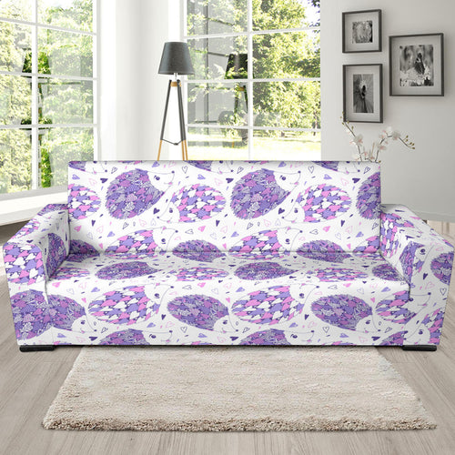 Hedgehog Pattern Print Design 05 Sofa Slipcover