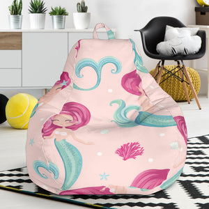 Cute Little Mermaid Pattern Bean Bag Cover