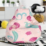 Cute Little Mermaid Pattern Bean Bag Cover
