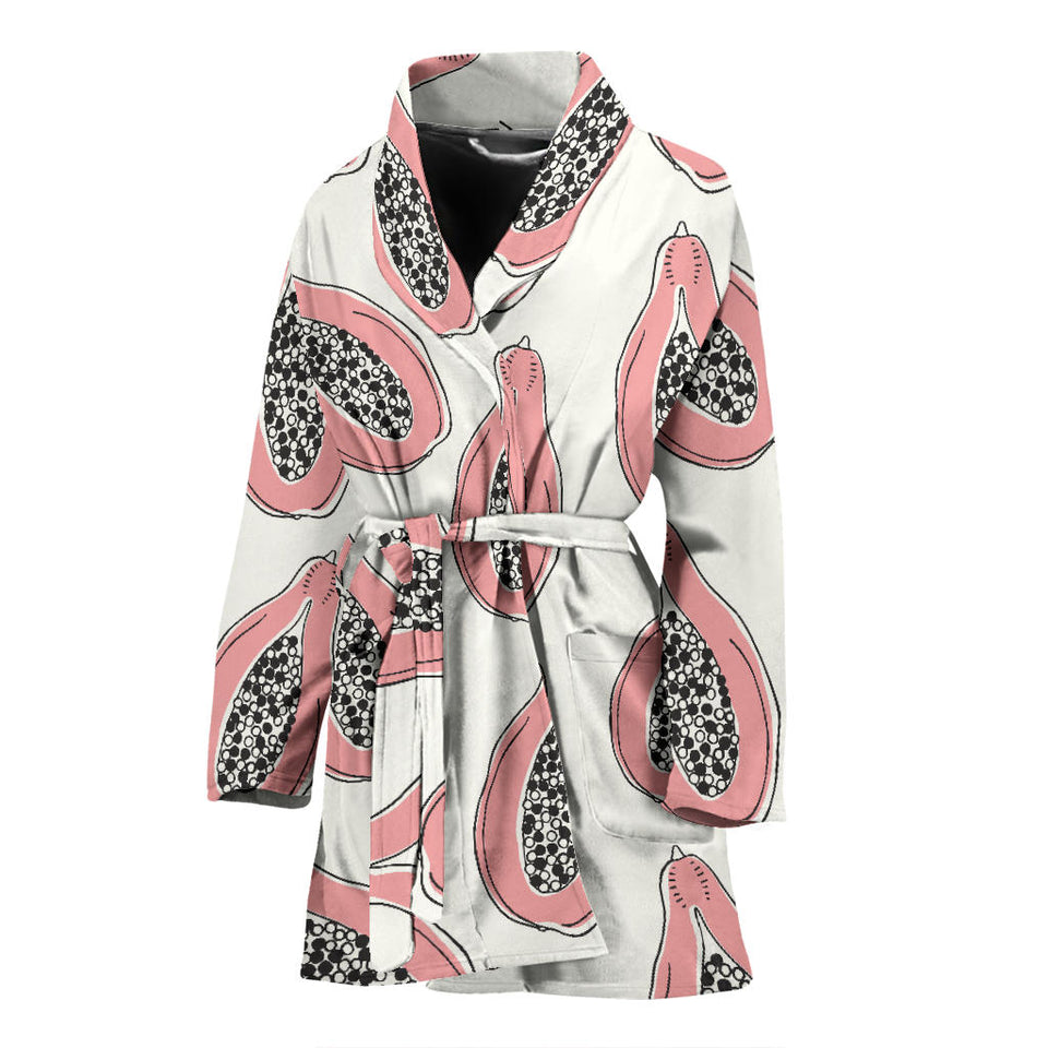 Papaya Pattern Women'S Bathrobe