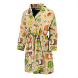 Guinea Pig Pattern Print Design 05 Men's Bathrobe