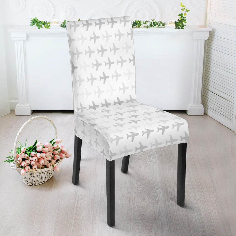 Airplane Print Pattern Dining Chair Slipcover