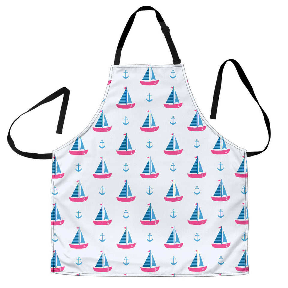 Sailboat Anchor Pattern Adjustable Apron